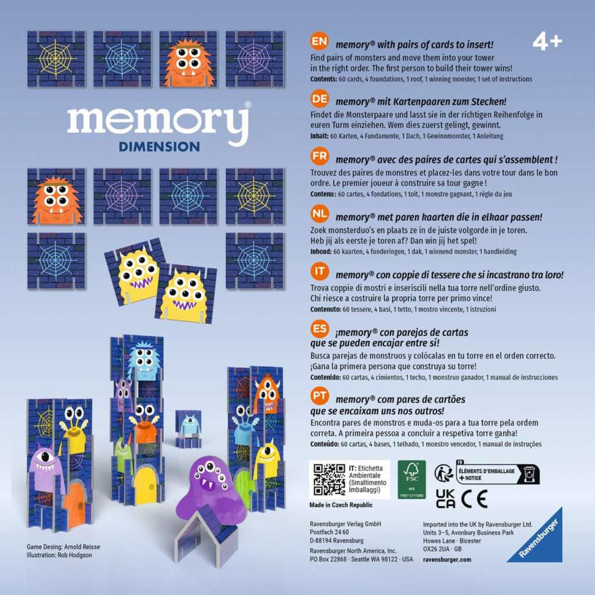 Ravensburger memoryspel afmetingen