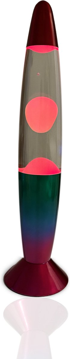 I-total lavalamp - multi-colour lava - multi-colour basis - led verlichting - sfeerverlichting voor volwassenen en kinderen - nieuwe wintercollectie 2023 - 23w - 35 x 8.5cm