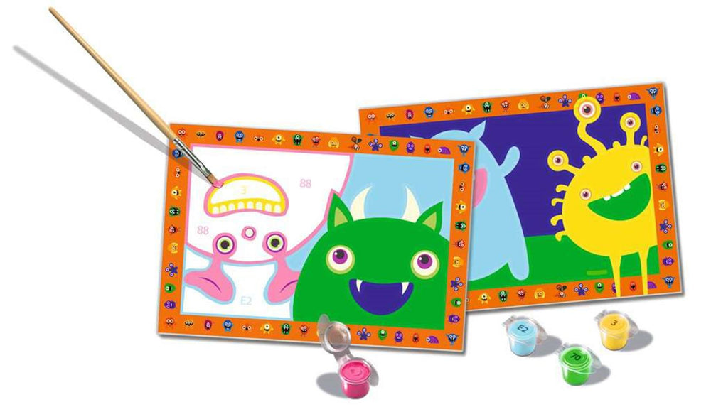 Ravensburger CreArt Silly Monsters - Paint by Numbers for Kids
