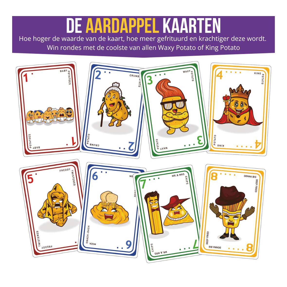Gebakken Aardappelen kaartspel gefrituurde editie (nl)