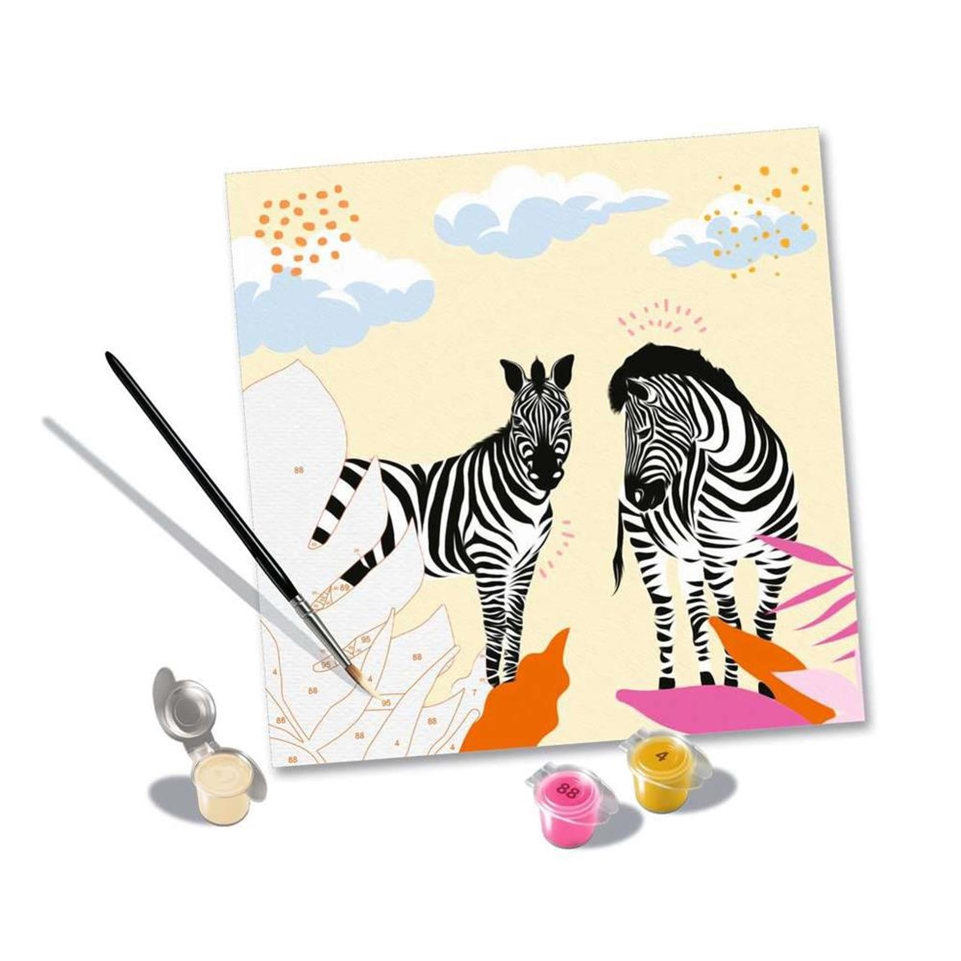 Ravensburger schilderen op nummer - zebra