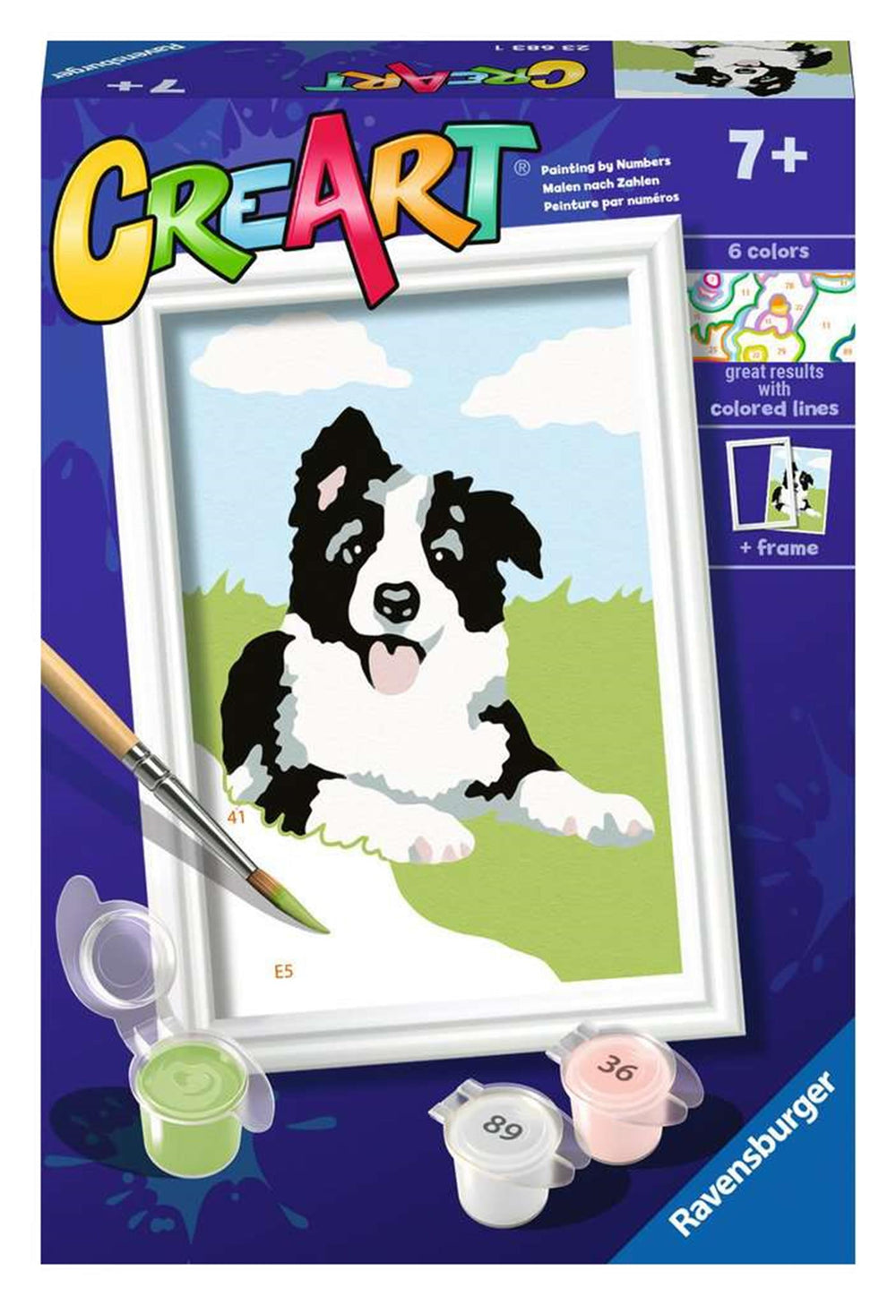 Ravensburger CreArt Paint by Numbers Border Collie