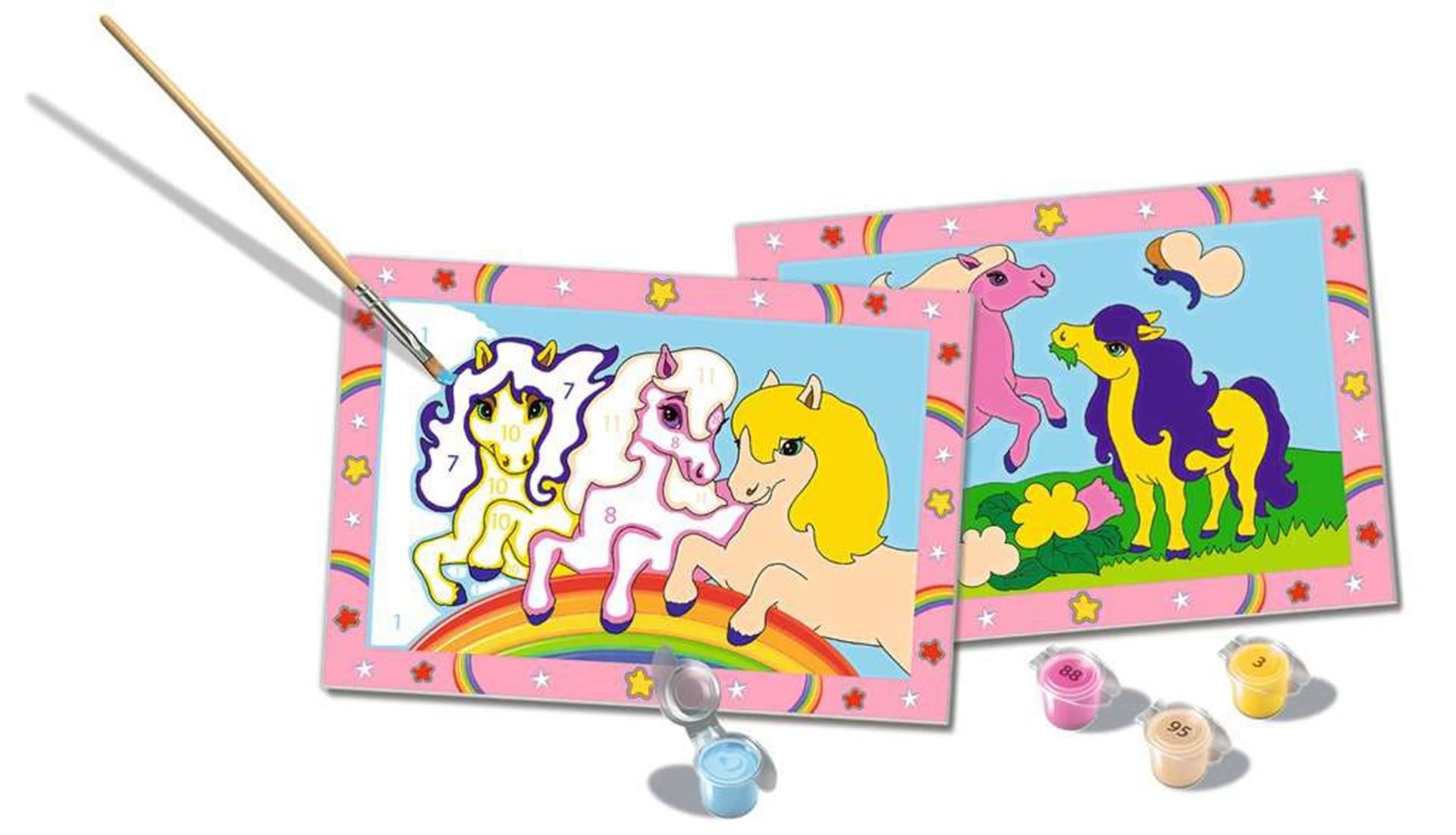 Ravensburger creëert schilderen op nummer - springende pony's