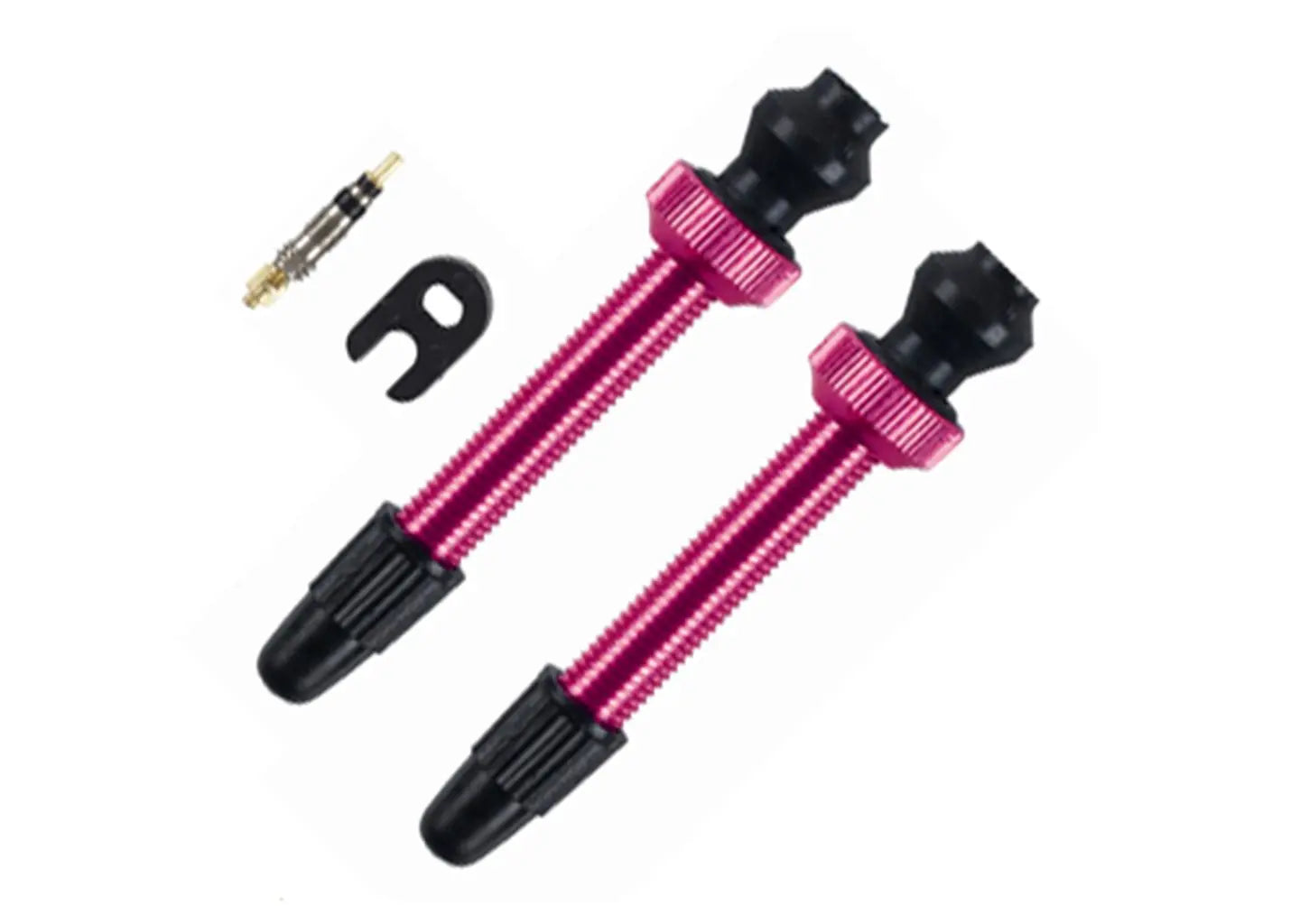 Barbieri tubeless valve aluminium sv 45mm pink 2 pieces