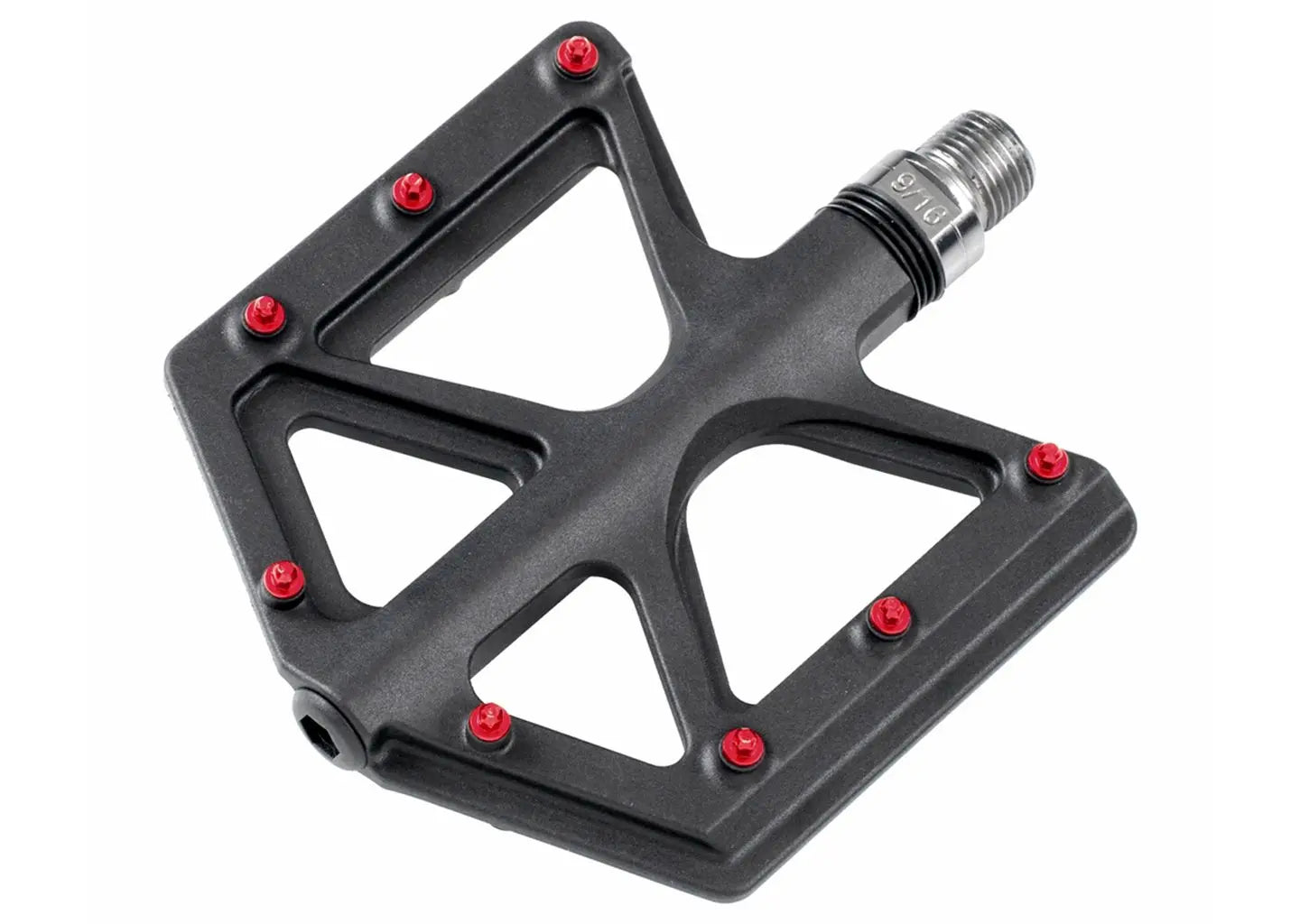 Barbieri absolut platoform pedals d213 carbon-fiber black red