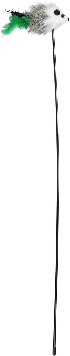 Trixie - speelstaf muis - kunststof pluche - met catnip- 50 cm