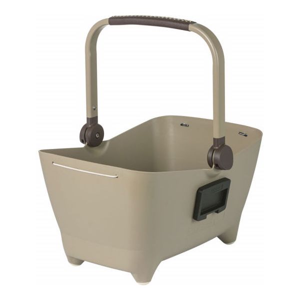 Basil Buddy KF - dog bike basket - front - biscotti brown
