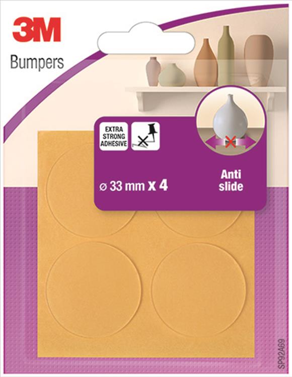 3m 1053597 - antislip buffers - transp. 3m - 24 st | 24 stuks
