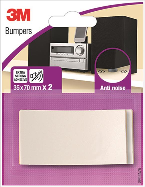 3m 1053601 - geluiddempende buffers - gr35mmx70mm -2 st | 18 stuks