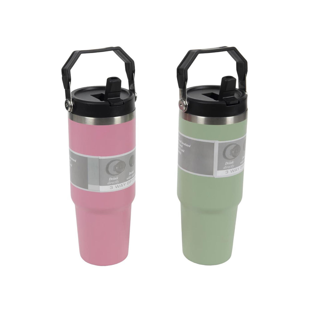 Isoleerbeker soft met handvat 0,9l 2 assorti