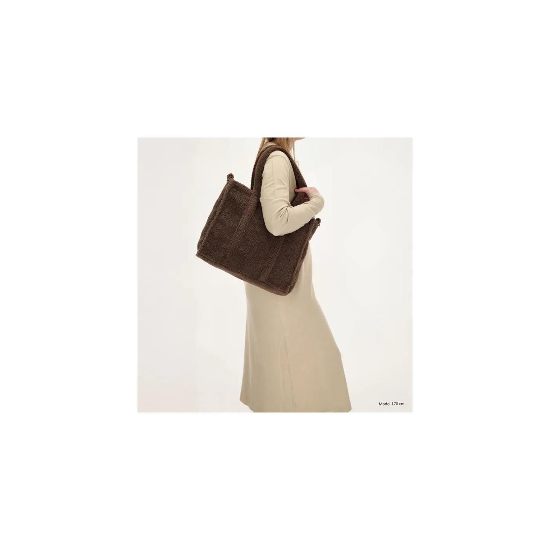 Beagles teddy schoudertas 37x31cm bruin
