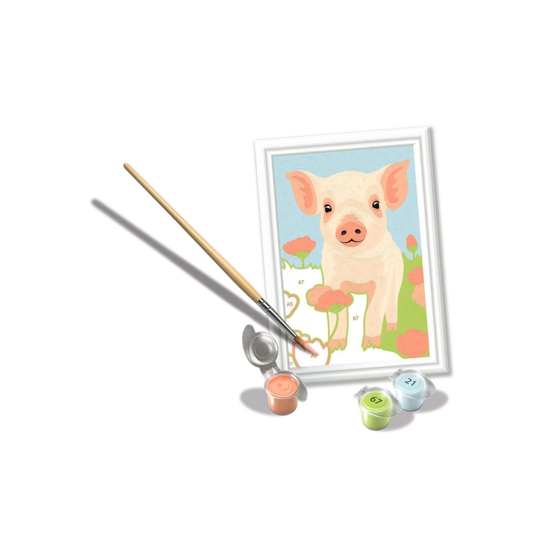 Ravensburger creart schilderen op nummer - varken