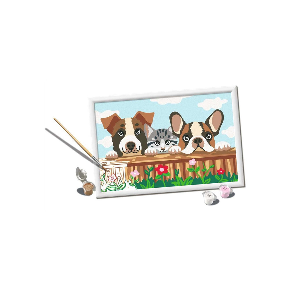 Ravensburger creart - cat and dogs - schilderen op nummer vanaf 11 jaar