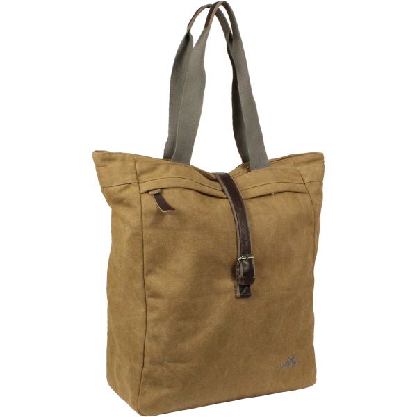 Sacoche de vélo Greenlands Canvas Shopper 20 litres 42 x 34 x 14 cm - camel brown