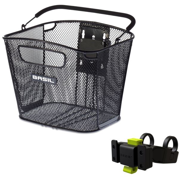 Bold Front KF met KF Stuurhouder - fietsmand - voorop - zwart