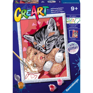 Ravensburger creart schilderen op nummer - vredige kitten