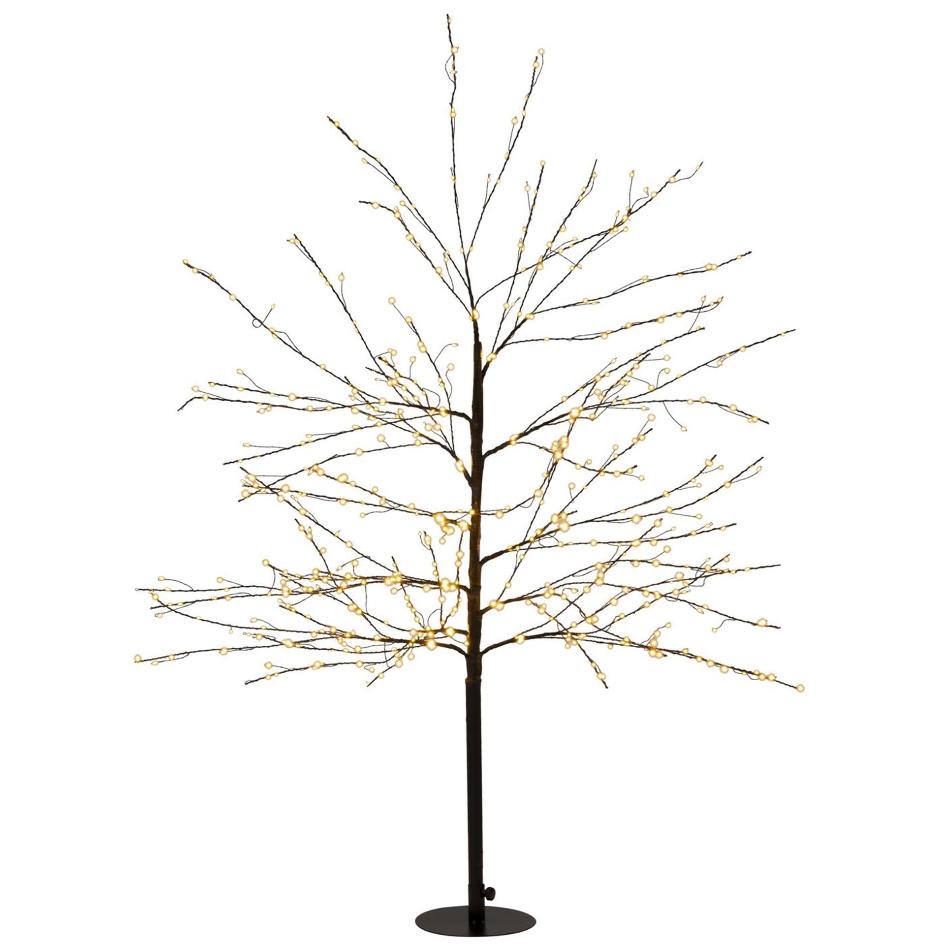 Anna's collection verlichte boom 600led classic warm h120cm met flits functie, dimmer en 8uur timer ip44