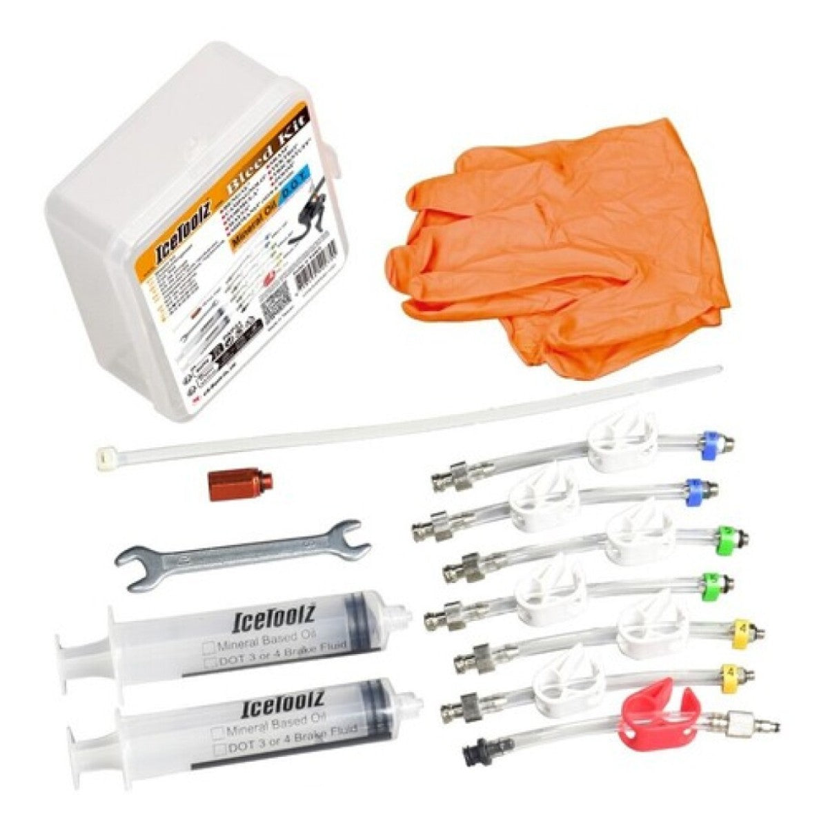 Icetoolz 54r5 universele ontluchtingsset hydrolische remmen in doos