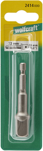 Wolfcraft adapter | voor dopsleutels | 13mm (1 2) | 1 stuk - 2414000