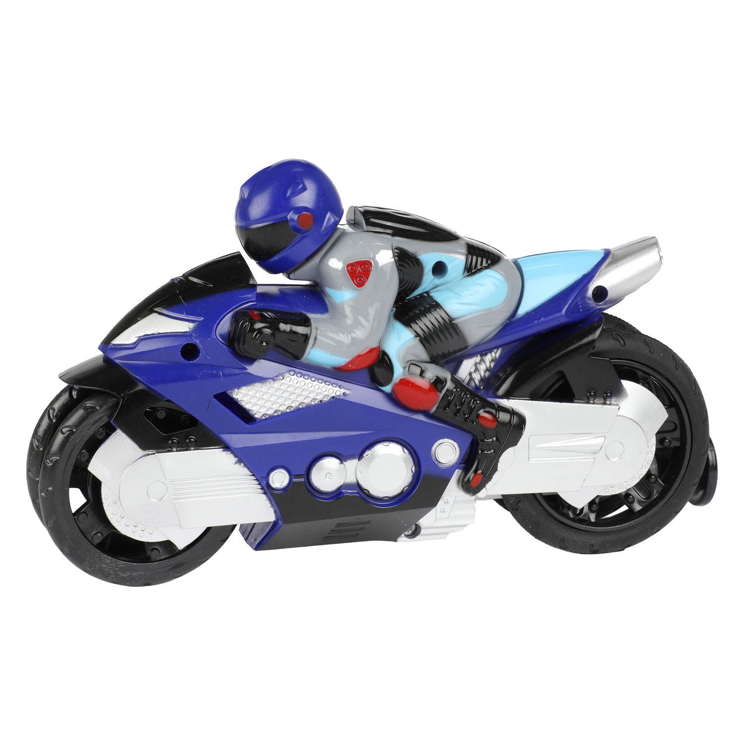 Toi-toys turbo racers rijder op motor met afschieter