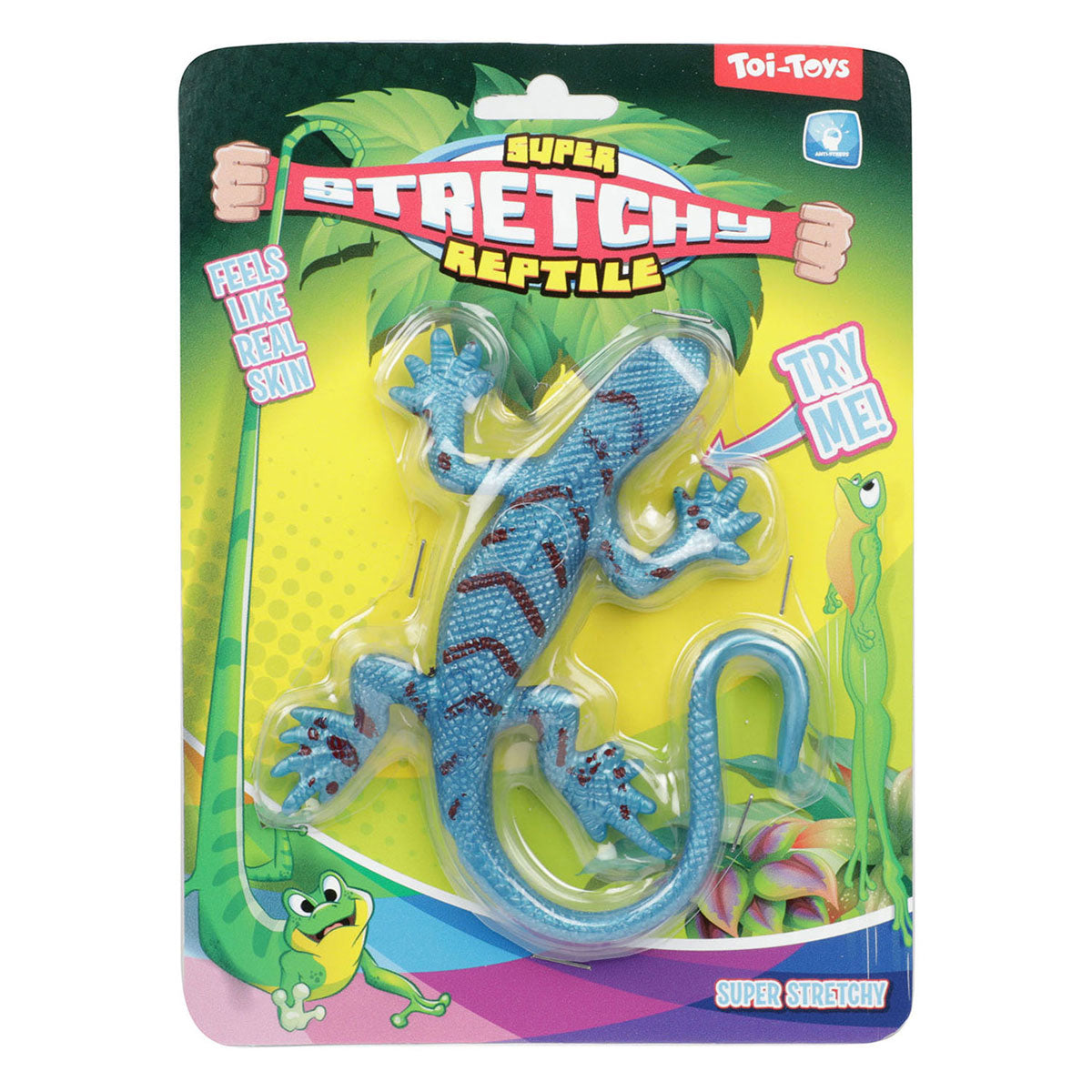 Toi-toys rekbare kikker hagedis