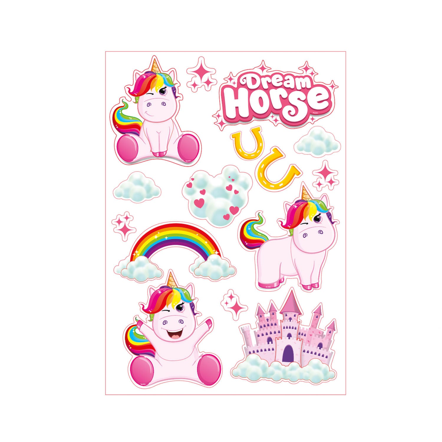 Toi-toys muurdeco stickers eenhoorn