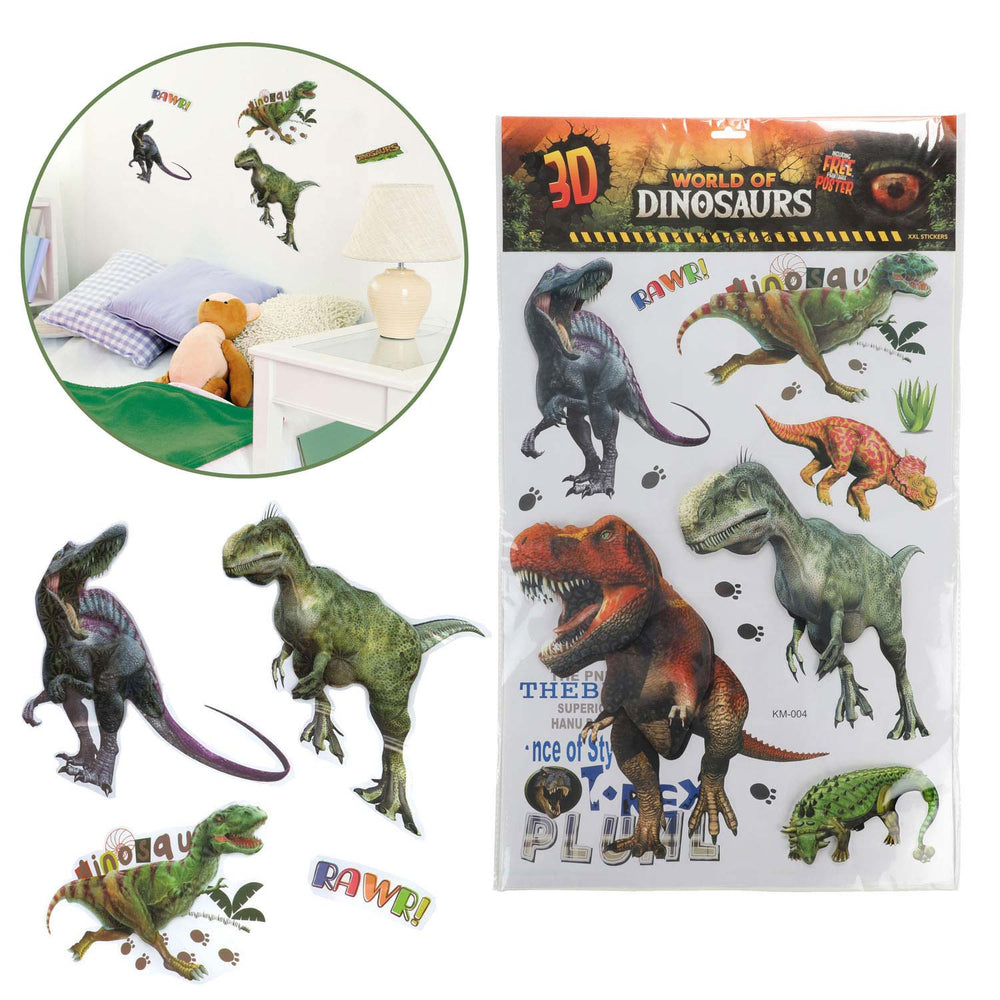 Toi-toys muurdecostickers dinosaurus