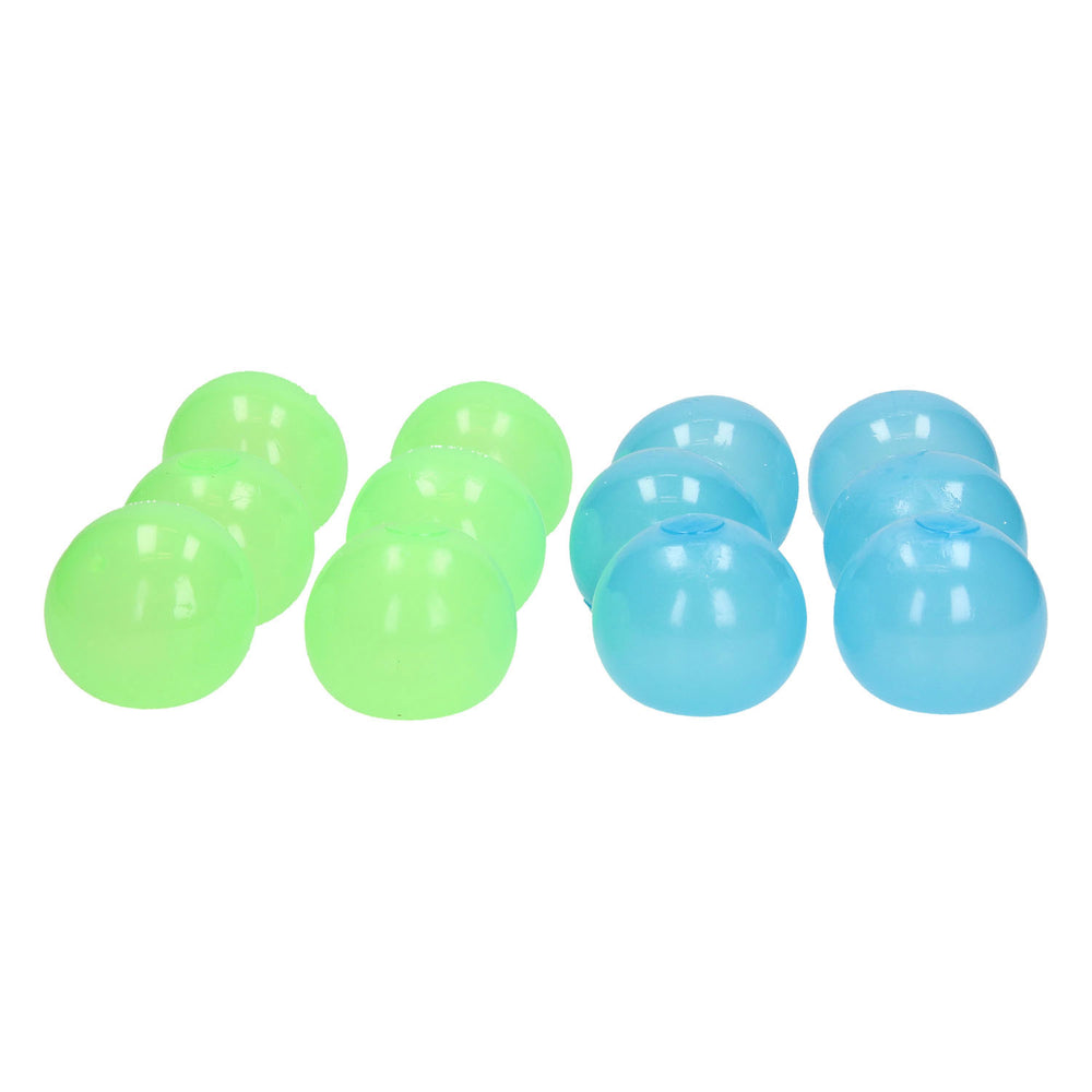 Toi-toys lichtgevende worp glow in the dark ballen 12 stuks
