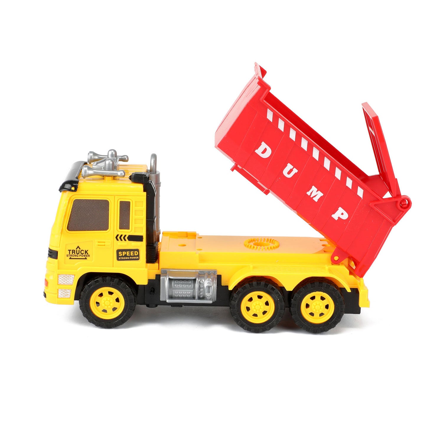 Toi-toys auto's vrachtwagens kiepwagen met graafmachine