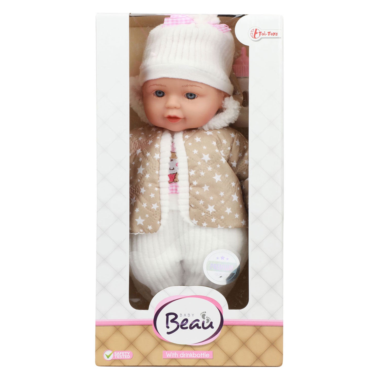 Toi-toys heerlijke baby babypop winterkleren en flesje