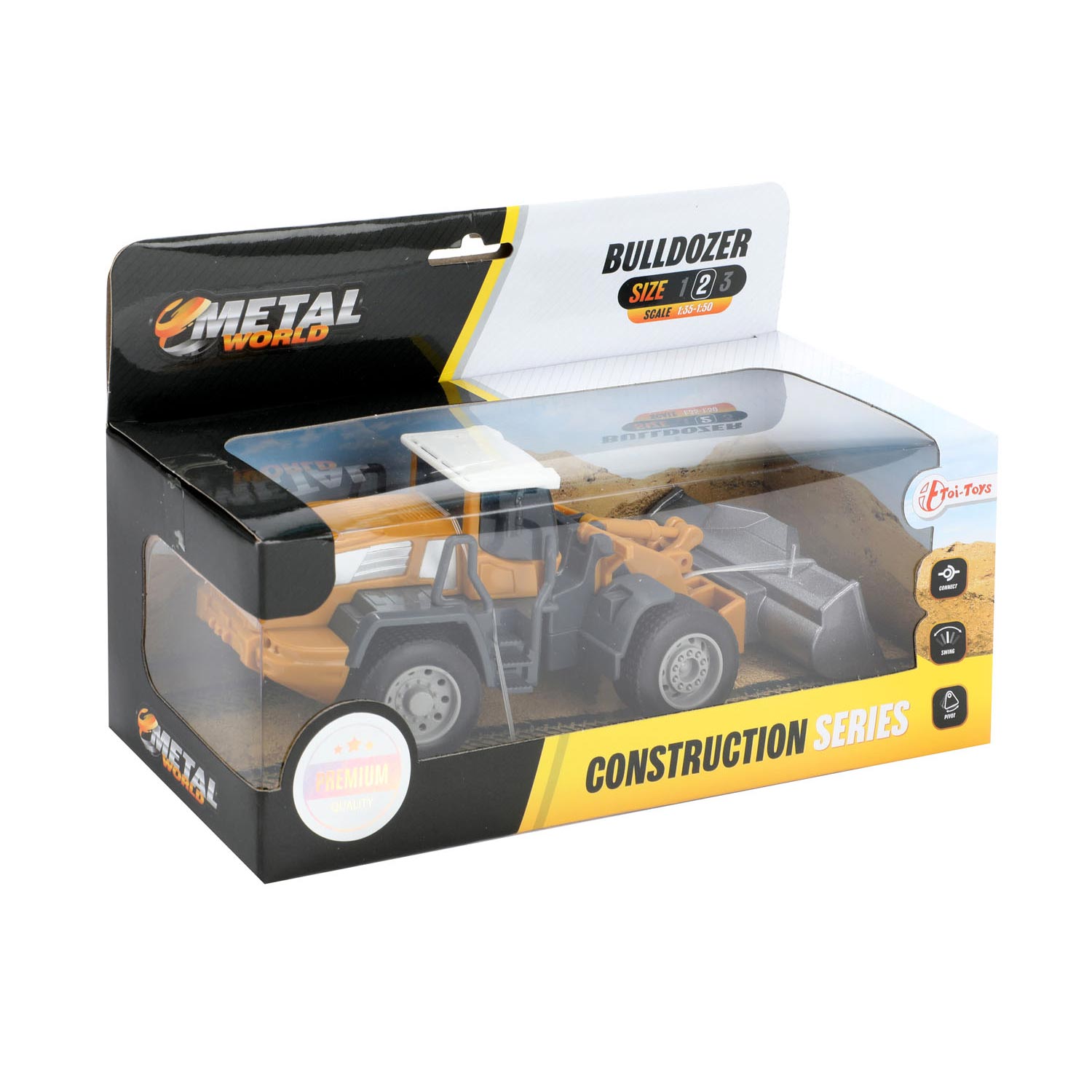 METALEN Bouwvoertuig -wiellader 1:55