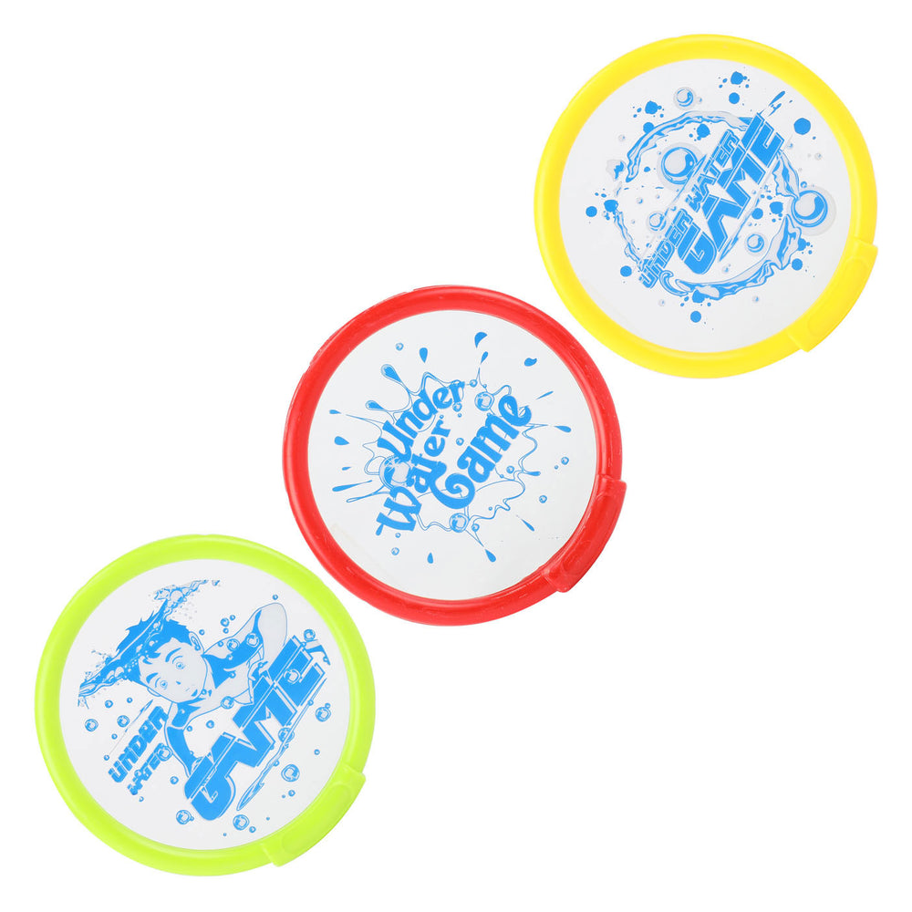 Splash duikringen 13cm groen geel rood 3-delig