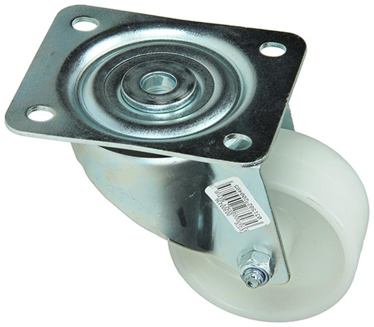 Mack by tente 1015035 - nylon zwenkwiel glijlager plaat 80mm | 4 stuks