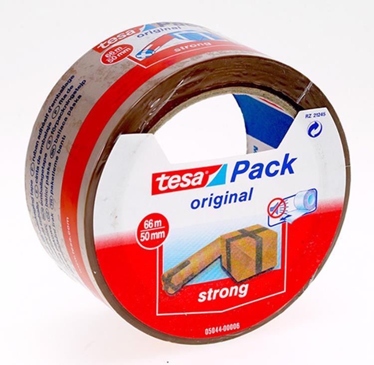 Tesa 1001350 - verp.tape eco 66x50 bruin | 6 stuks