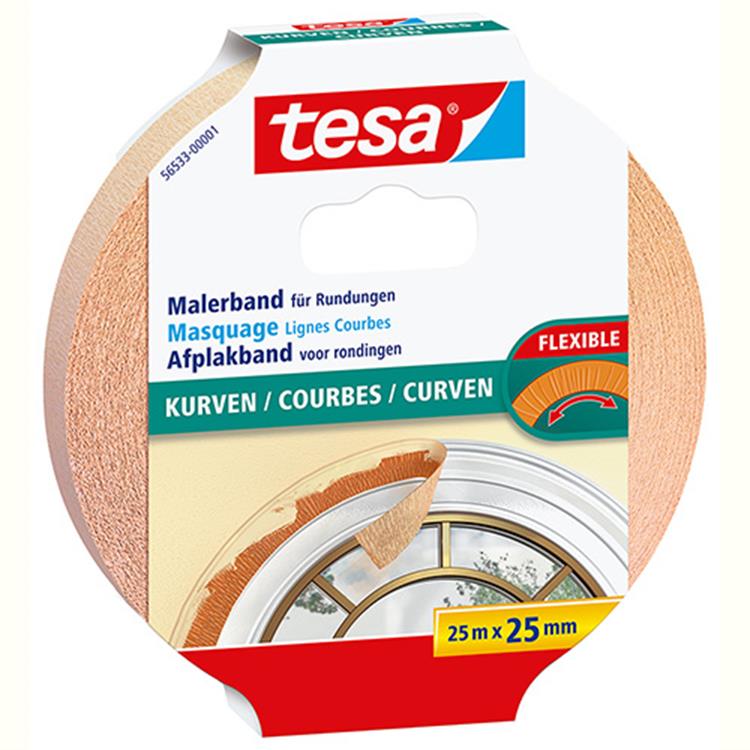Tesa 1052456 - flex afplakband 25mx25mm | 6 stuks