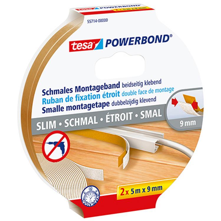 Tesa 1048902 - montagetape 2x 5mx9mm | 5 stuks