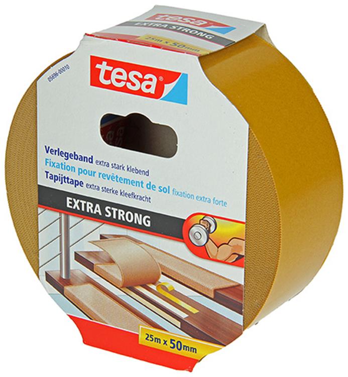 Tesa 1054489 - tapijttape extra strong 25m x 50mm | 6 stuks