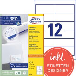 Avery 3659 wit printeretiket