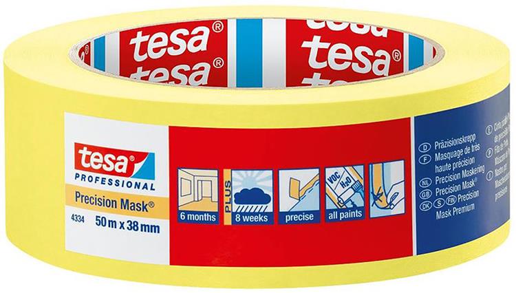 Tesa professional 1002776 - 4334 precision mask 50m x 25mm | 6 stuks
