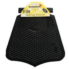Mud flap Classic bend 21 x 19 cm black (OEM)