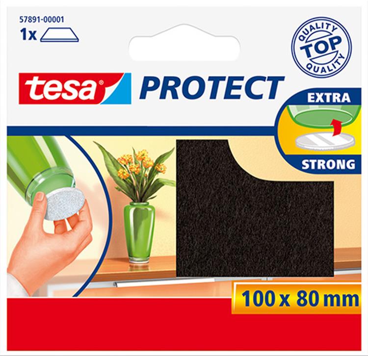 Tesa 1003206 - beschermvilt bruin 8x10 | 20 stuks