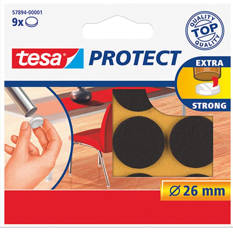 Tesa 1003212 - vilt 26mm bruin 9 st | 20 stuks