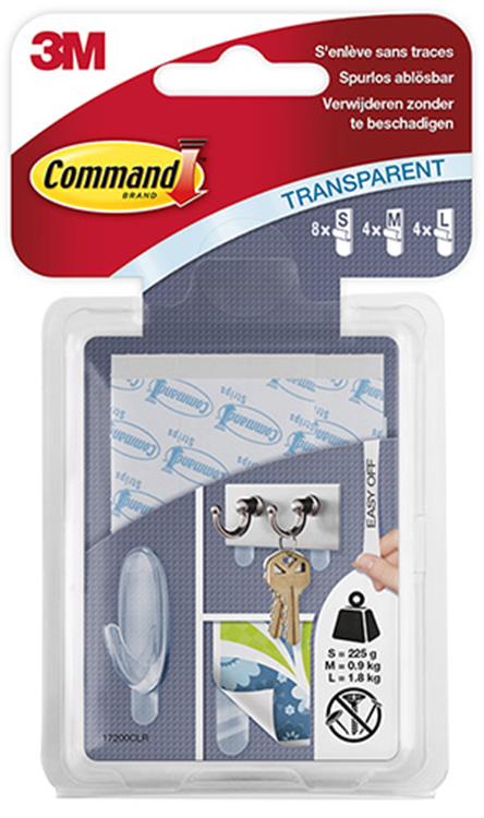 3m 1009242 - command strips 8xs 4xm 4xl | 16 stuks