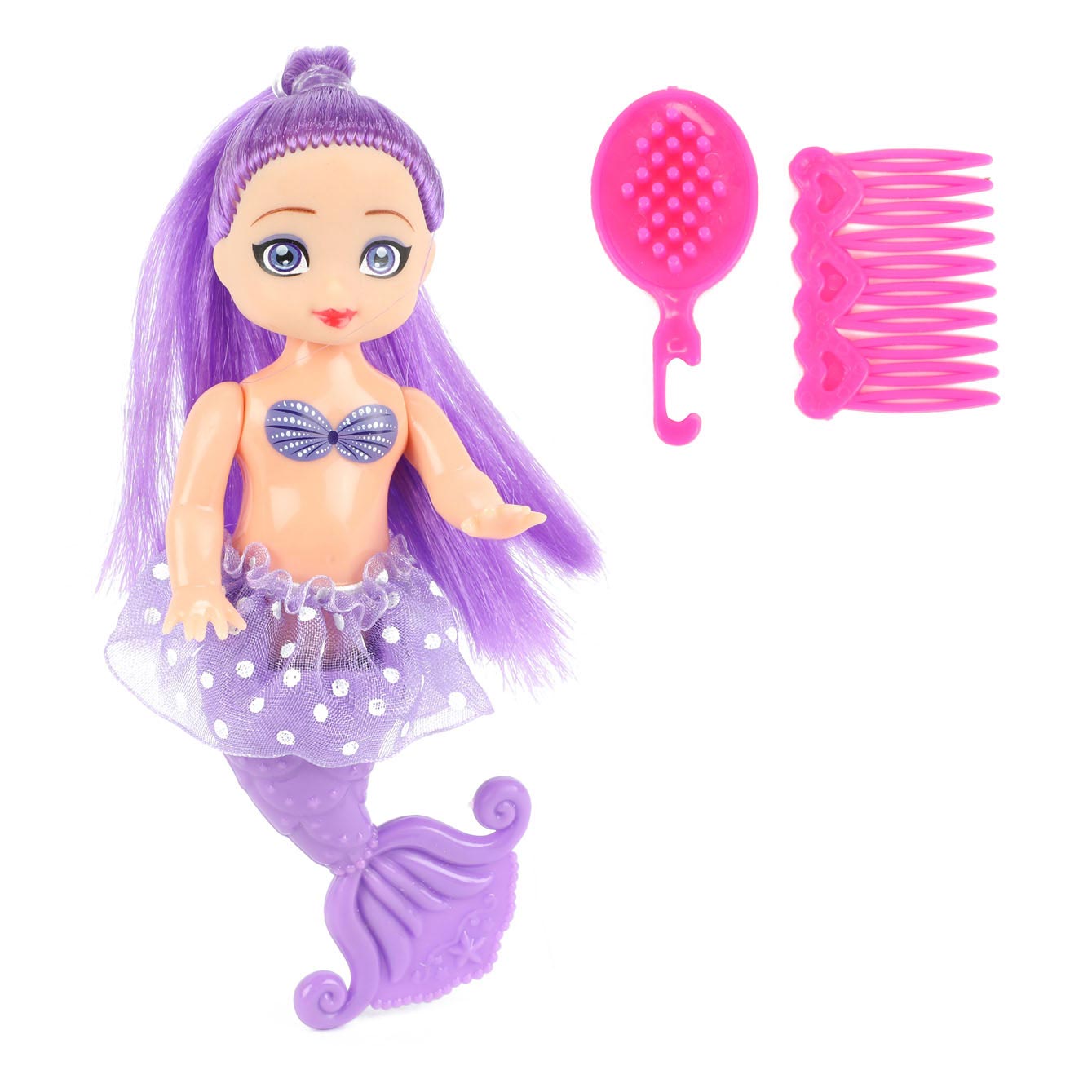 Toi-toys mermaids zeemeerminpop met kammetjes, 12cm