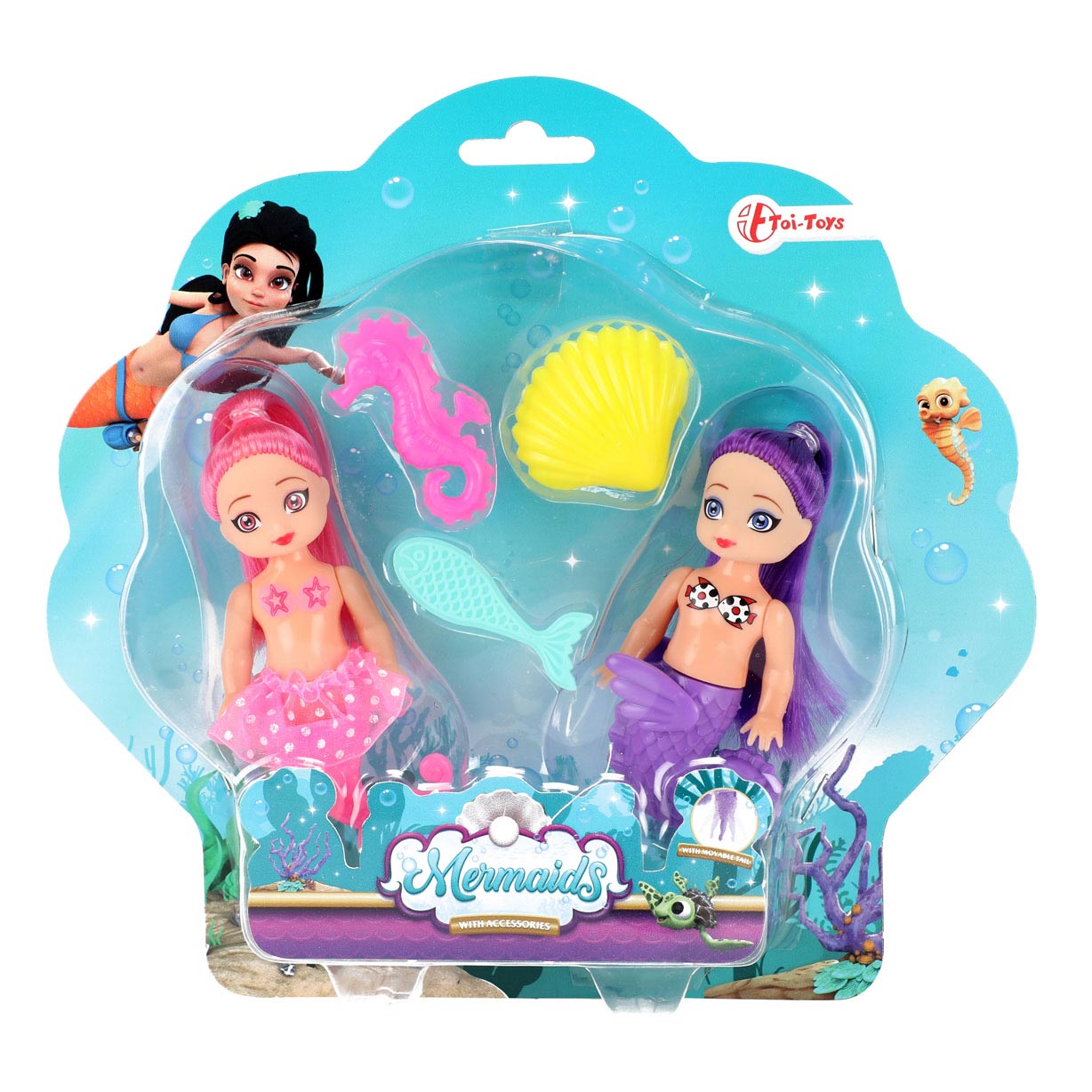 Zeemeerminnen Zeemeerminpop met Accessoires, 12cm