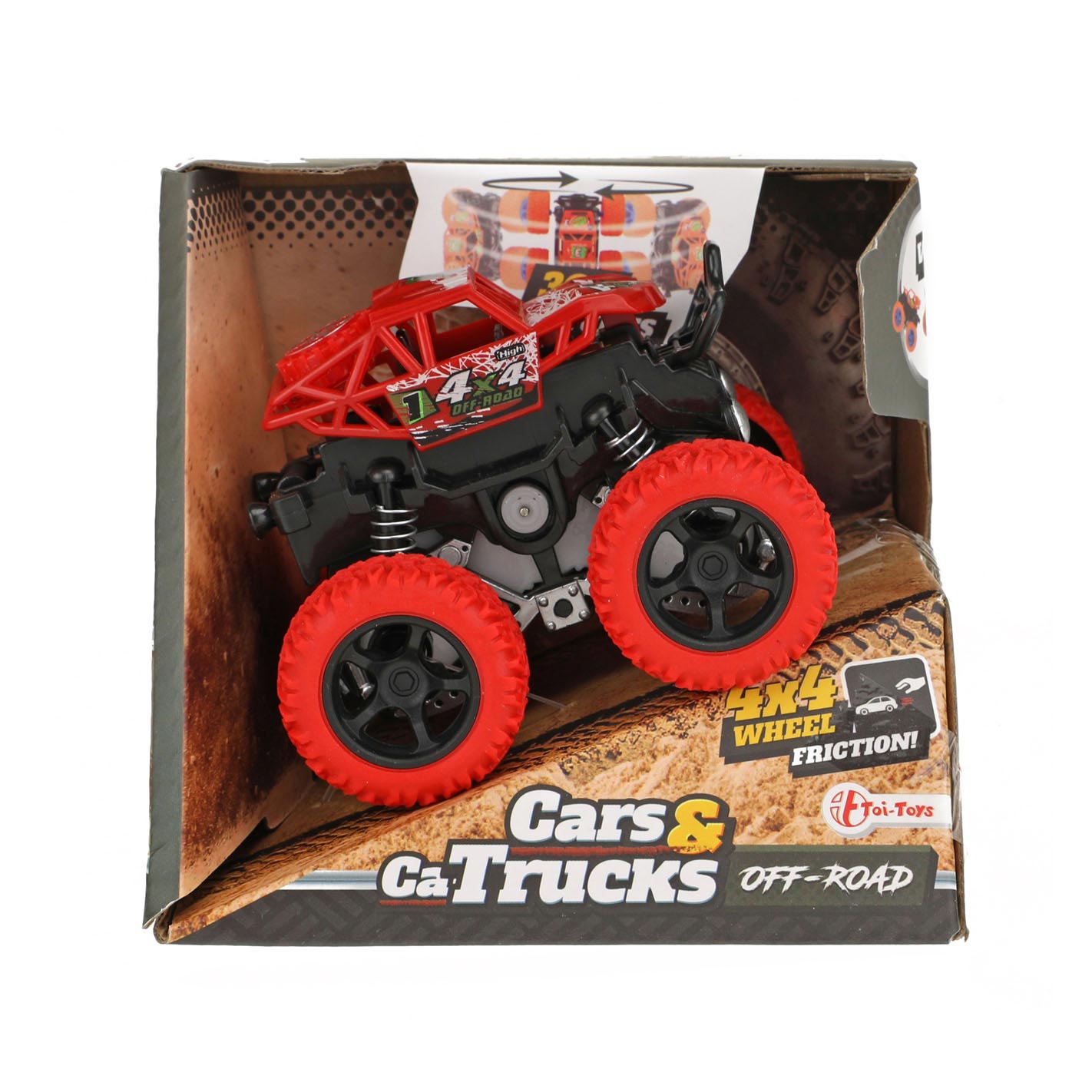 Toi-toys vehicool frictie monster truck stunt 360