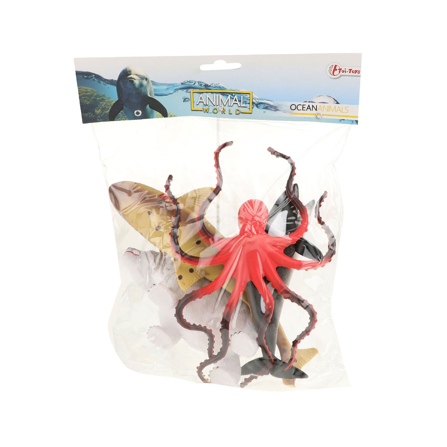 Toi-Toys Dierenwereld Zeedieren Deluxe, 5st.