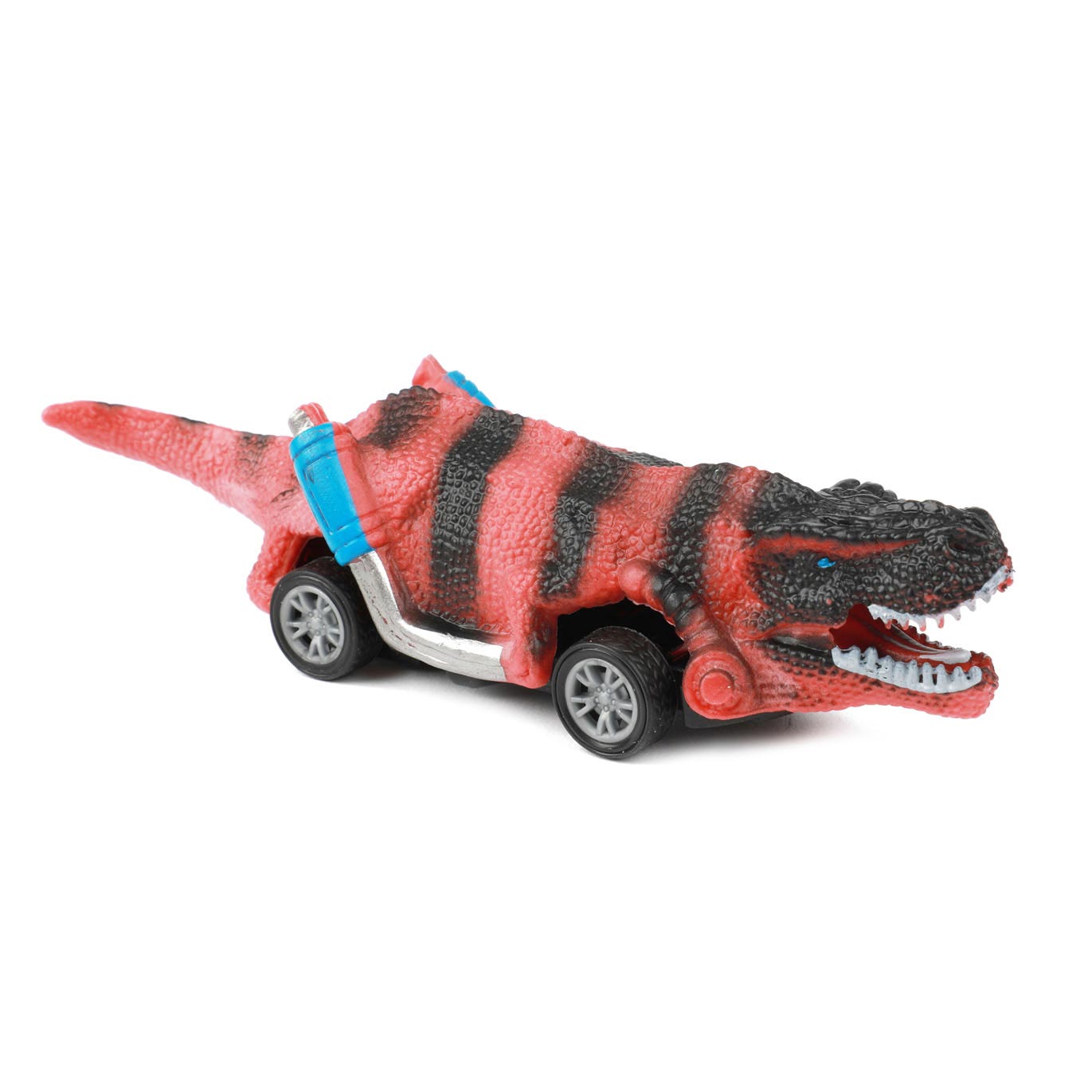 Toi-toys world of dinosaurs dino pullback auto, 4st.