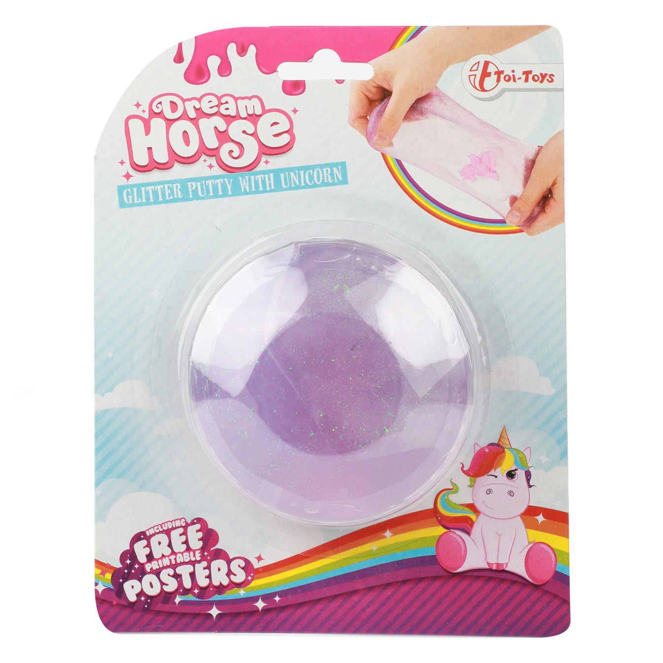 Toi-toys toi toys glitter putty met unicorn