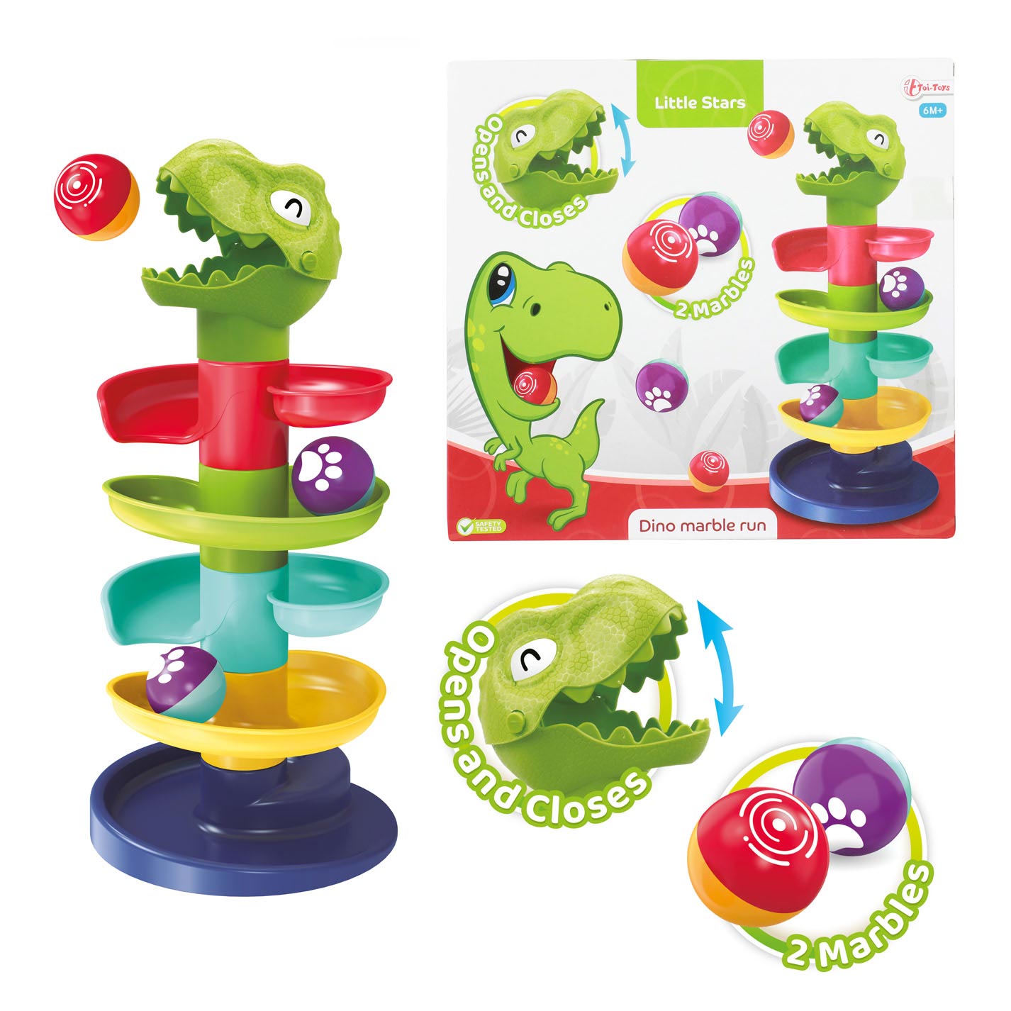 Toi-toys kleine sterren knikkerbaan dinosaurus